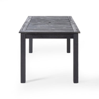 9-Piece Outdoor Dining Set, Extendable Acacia Wood Patio Table