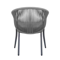 7-Piece Aluminum Outdoor Patio Dining Set with Grey Cushion