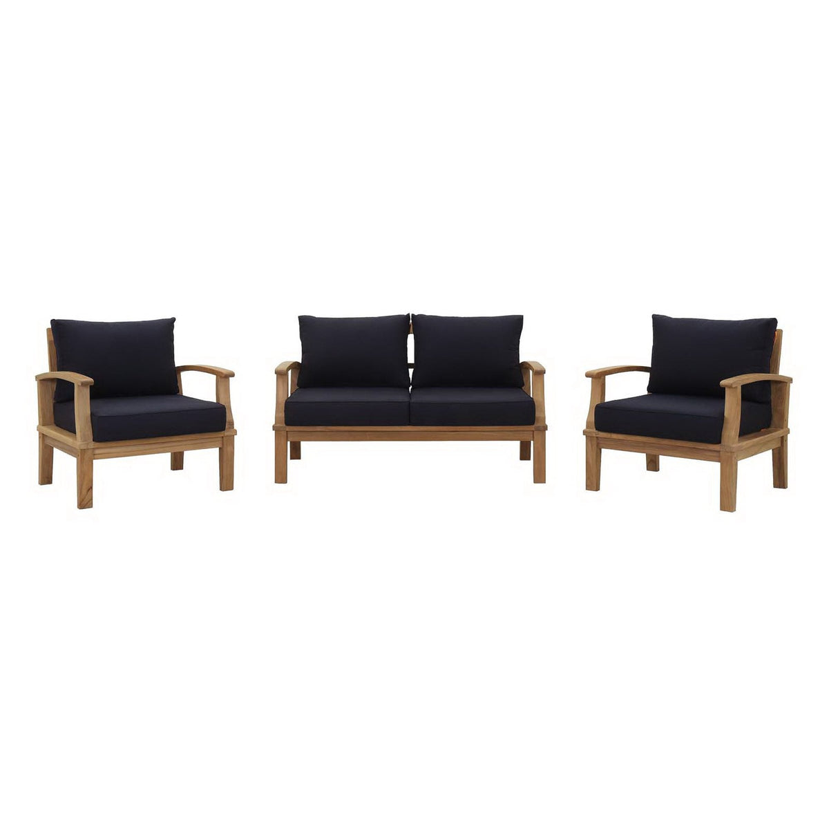 Marina 3 Piece Outdoor Patio Teak Set by Modway