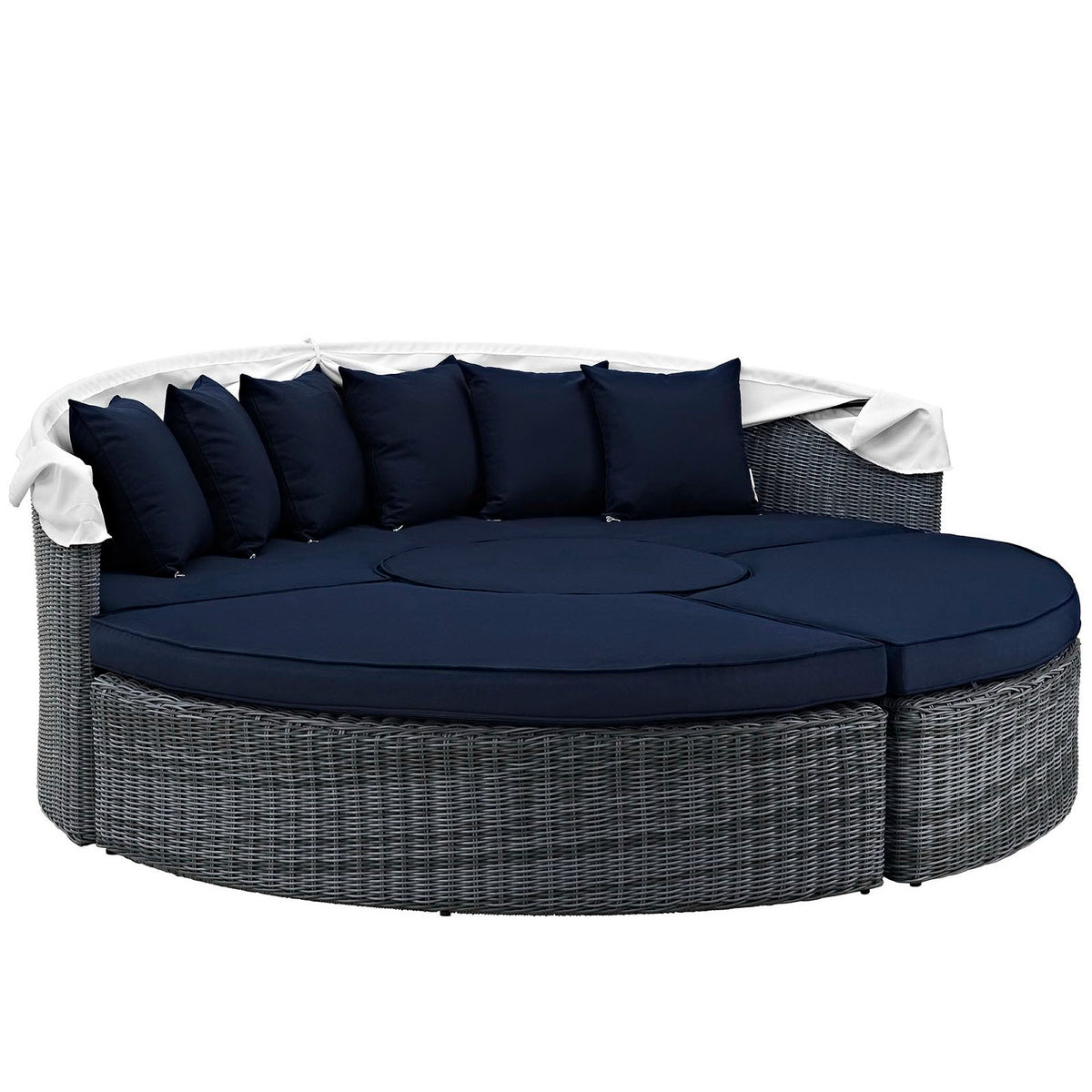 Summon Canopy Outdoor Patio Sunbrella Daybed by Modway