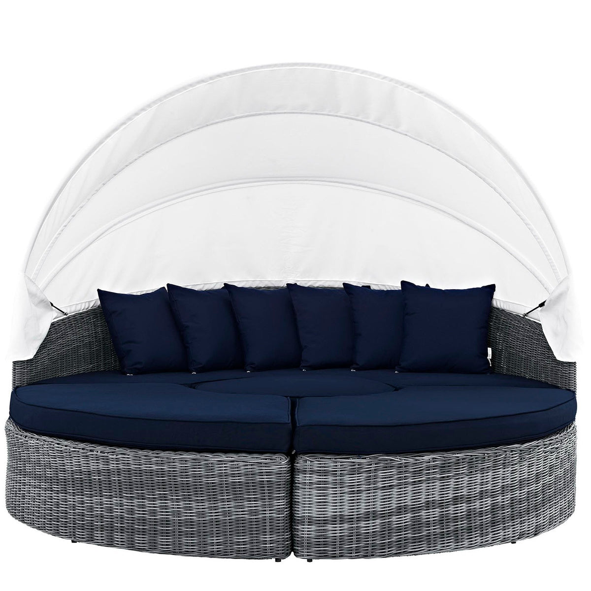 Summon Canopy Outdoor Patio Sunbrella Daybed by Modway